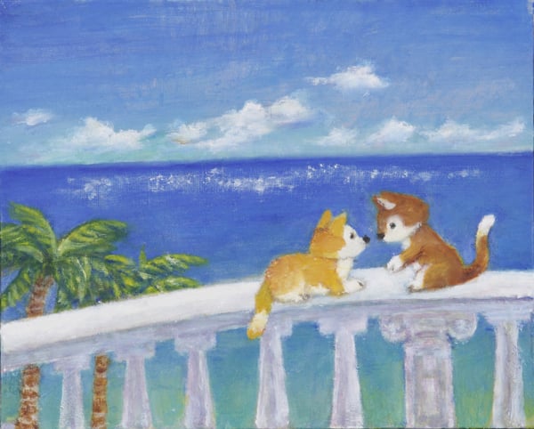 バルコニーから