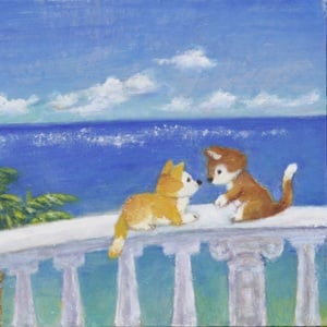 バルコニーから