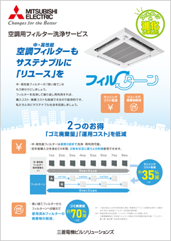 空調用フィルター洗浄サービス<br>フィルターン