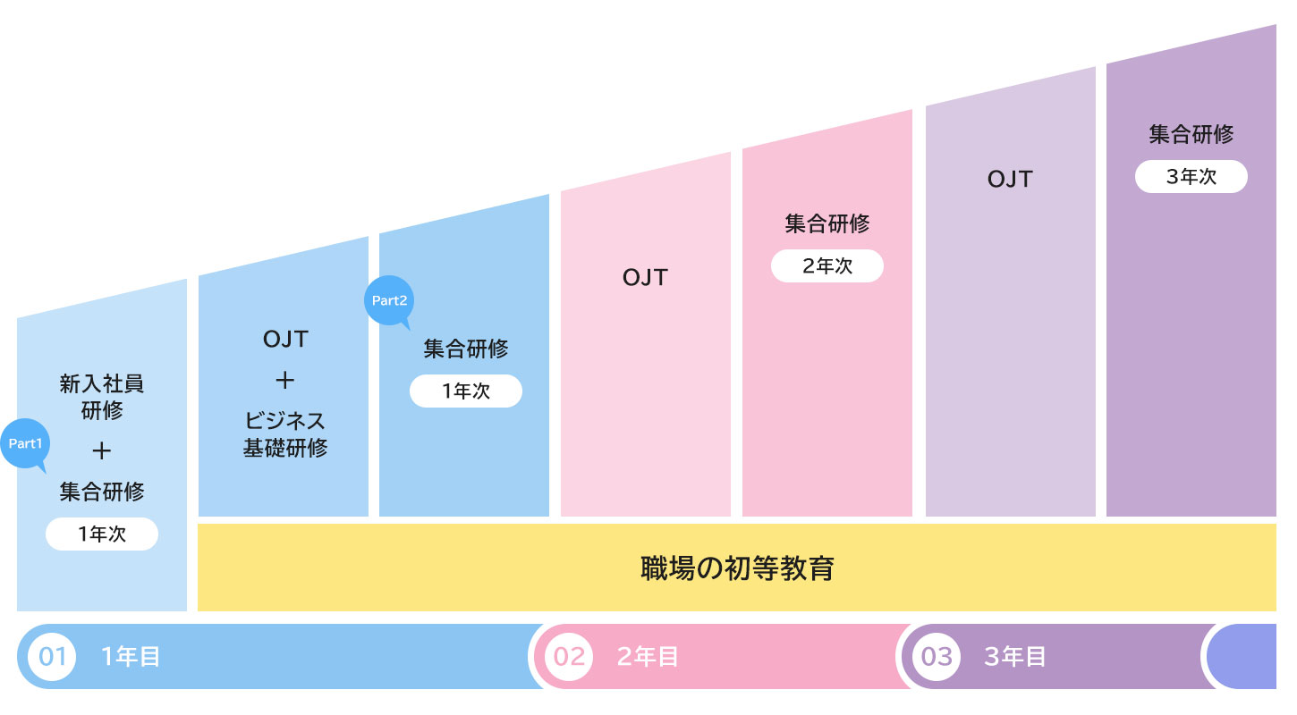 3年間のステップアップ